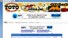 What 4d2all.blogspot.com website looked like in 2018 (5 years ago)
