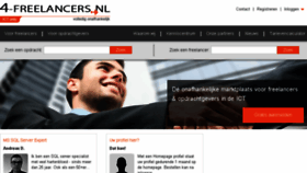 What 4-freelancers.nl website looked like in 2018 (5 years ago)