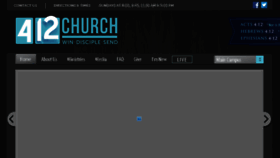 What 412church.com website looked like in 2018 (5 years ago)
