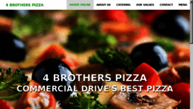 What 4brotherspizza.ca website looked like in 2018 (5 years ago)
