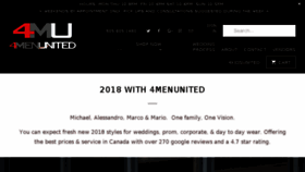 What 4menunited.com website looked like in 2018 (5 years ago)