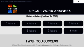 What 4pics-1word.info website looked like in 2018 (5 years ago)