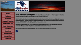 What 45thparallelrealty.com website looked like in 2018 (5 years ago)