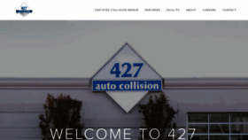 What 427autocollision.com website looked like in 2018 (5 years ago)