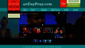 What 40daypray.com website looked like in 2018 (5 years ago)