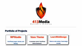 What 413media.com website looked like in 2018 (5 years ago)