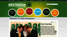 What 4h.tennessee.edu website looked like in 2018 (5 years ago)