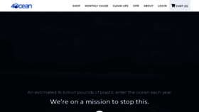 What 4ocean.com website looked like in 2018 (5 years ago)