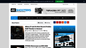 What 4kshooters.net website looked like in 2019 (5 years ago)