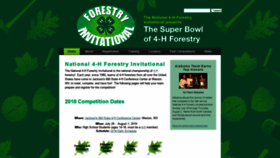 What 4hforestryinvitational.org website looked like in 2019 (5 years ago)