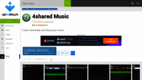 What 4shared-music.en.uptodown.com website looked like in 2019 (4 years ago)