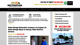 What 411restoration.com website looked like in 2019 (4 years ago)