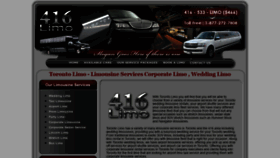 What 416limo.ca website looked like in 2019 (4 years ago)