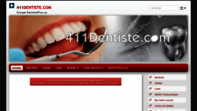 What 411dentiste.com website looked like in 2019 (4 years ago)
