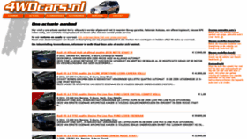 What 4wdcars.nl website looked like in 2019 (4 years ago)