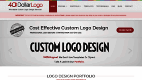 What 40dollarlogo.com website looked like in 2019 (4 years ago)