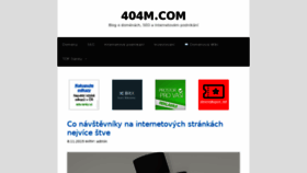 What 404m.com website looked like in 2019 (4 years ago)