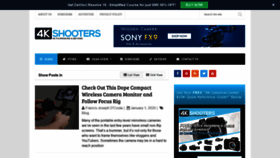 What 4kshooters.net website looked like in 2020 (4 years ago)