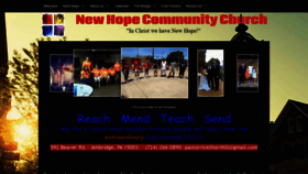 What 4newhope.org website looked like in 2020 (4 years ago)