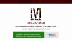 What 4mpools.com website looked like in 2020 (4 years ago)