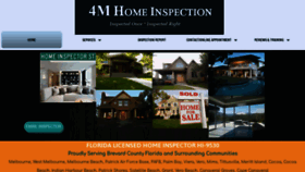 What 4mhomeinspection.com website looked like in 2020 (4 years ago)