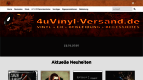 What 4uvinyl-versand.de website looked like in 2020 (4 years ago)