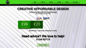What 459design.co.uk website looked like in 2020 (4 years ago)