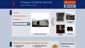 What 4squarecontaineroffice.com website looked like in 2020 (4 years ago)