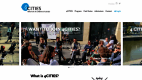 What 4cities.eu website looked like in 2020 (4 years ago)