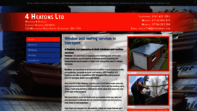 What 4heatonswindowsandroofing.co.uk website looked like in 2020 (4 years ago)