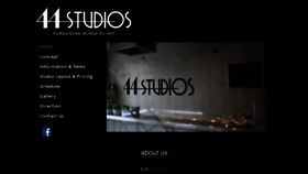What 44studios.jp website looked like in 2020 (4 years ago)
