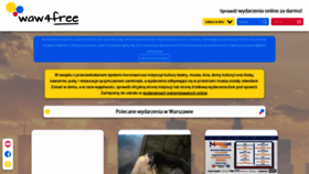 What 4free.waw.pl website looked like in 2020 (5 years ago)