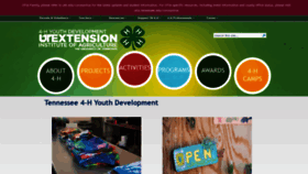 What 4h.tennessee.edu website looked like in 2020 (4 years ago)
