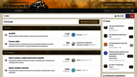 What 4x4forum.lt website looked like in 2020 (4 years ago)
