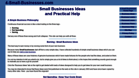What 4-small-businesses.com website looked like in 2020 (3 years ago)