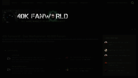 What 40k-fanworld.de website looked like in 2020 (3 years ago)