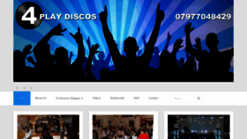 What 4playdiscos.com website looked like in 2020 (3 years ago)