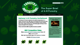 What 4hforestryinvitational.org website looked like in 2020 (3 years ago)