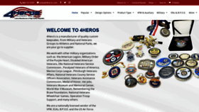 What 4heros.com website looked like in 2020 (3 years ago)