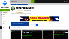 What 4shared-music.en.uptodown.com website looked like in 2020 (3 years ago)