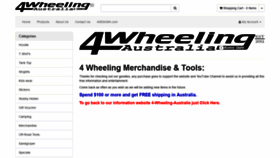 What 4wheeling-merchandise.com.au website looked like in 2020 (3 years ago)