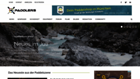 What 4-paddlers.com website looked like in 2020 (3 years ago)