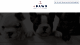 What 4pawspetcare.com.au website looked like in 2020 (3 years ago)