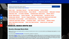 What 40discos.cc website looked like in 2020 (3 years ago)