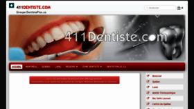 What 411dentiste.com website looked like in 2020 (3 years ago)