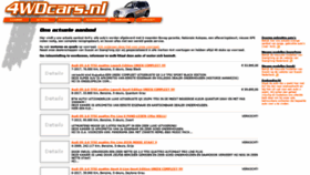 What 4wdcars.nl website looked like in 2020 (3 years ago)