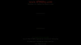 What 450thbg.com website looked like in 2020 (3 years ago)