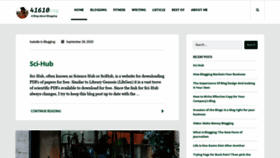 What 41610.org website looked like in 2020 (4 years ago)