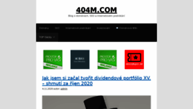 What 404m.com website looked like in 2020 (3 years ago)