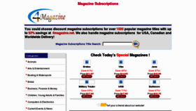 What 4magazines.net website looked like in 2011 (13 years ago)